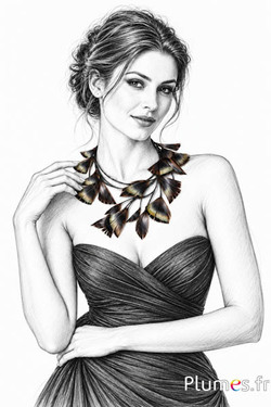 Petali in piume - 6-8 cm x 3-4 cm - naturale